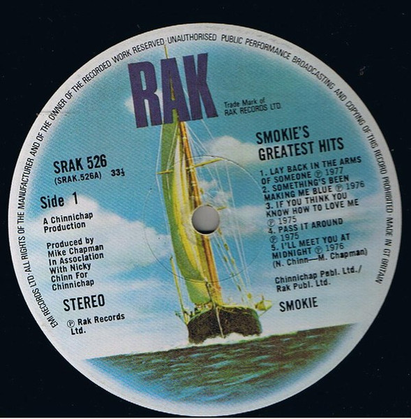 Smokie - Greatest Hits | RAK (SRAK 526) - 2 Smokie - Greatest Hits | RAK (SRAK 526) - 2