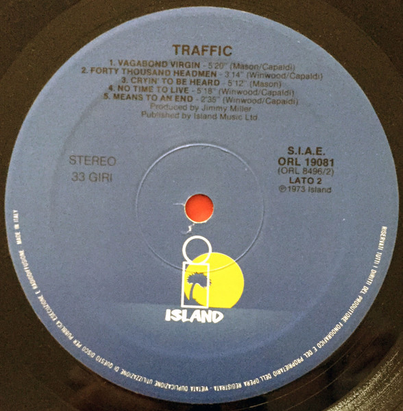 Traffic - Traffic | Island Records (ORL 19081) - 4