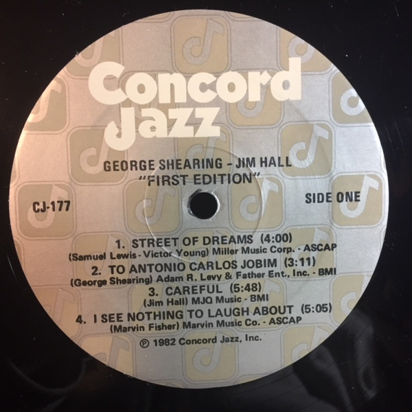 George Shearing / Jim Hall - First Edition | Concord Jazz (CJ-177) - 3 George Shearing / Jim Hall - First Edition | Concord Jazz (CJ-177) - 3