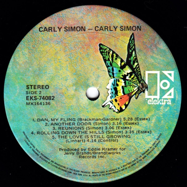 Carly Simon - Carly Simon | Elektra (EKS-74082) - 4