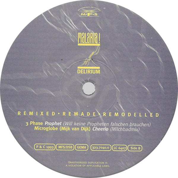 Malaria! - Delirium: Remixed, Remade, Remodelled | MFS (MFS 7040-0) - 4 Malaria! - Delirium: Remixed, Remade, Remodelled | MFS (MFS 7040-0) - 4