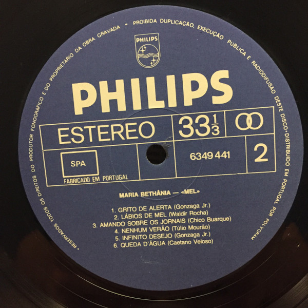 Maria Bethânia - Mel | Philips (6349.441) - 4