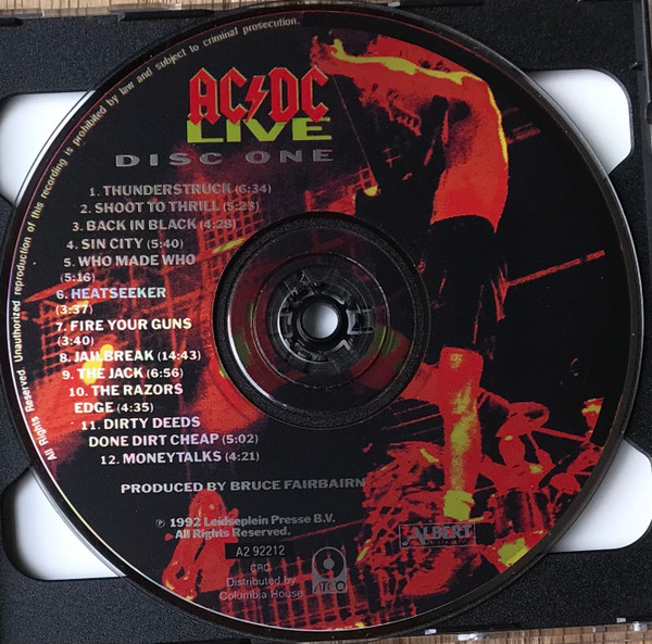 AC/DC - Live (2CD - Limited Edition) [CD] | ATCO Records (A2 92212) - 4