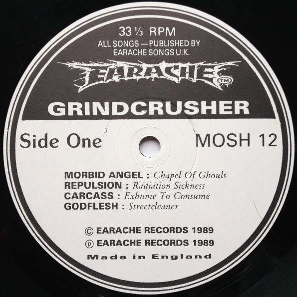 Various - Grindcrusher - The Earache Sampler [Vinyl] | Earache (MOSH 12) - 3