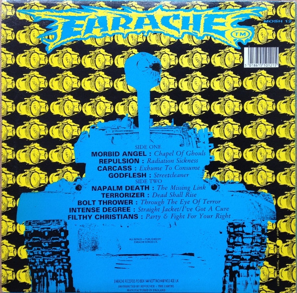 Various - Grindcrusher - The Earache Sampler [Vinyl] | Earache (MOSH 12) - 2