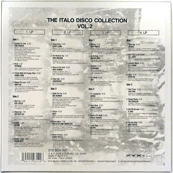 Various - The Italo Disco Collection Vol. 2 | ZYX Music (ZYX BOX 092) - 2 Various - The Italo Disco Collection Vol. 2 | ZYX Music (ZYX BOX 092) - 2