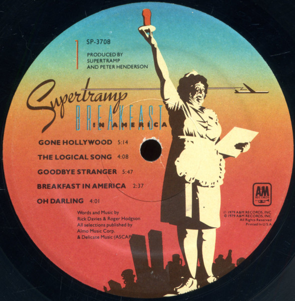 Supertramp - Breakfast In America | A&M Records (SP-3708) - 3