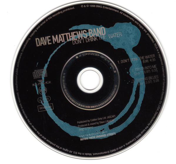 Dave Matthews Band - Don't Drink The Water | RCA (74321572412) - 3