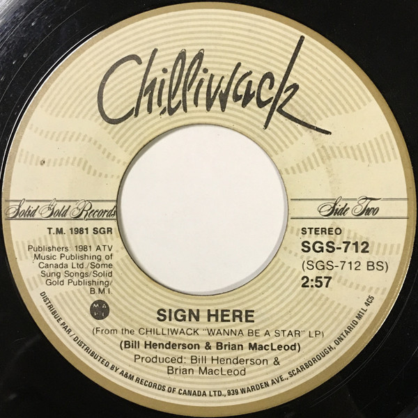 Chilliwack - My Girl (Gone, Gone, Gone) | Solid Gold Records (SGS-712) - 2