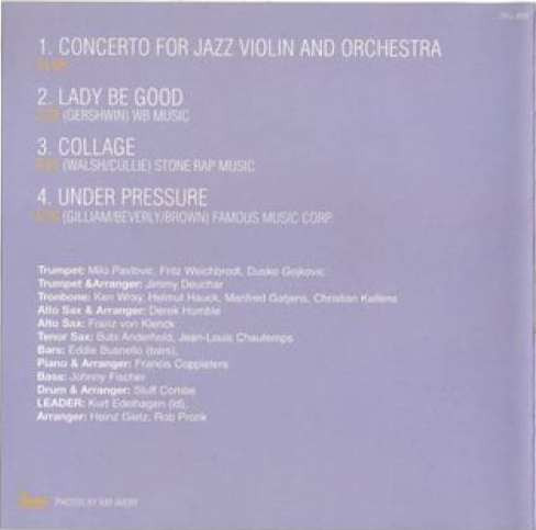 Jean-Luc Ponty With Orchester Kurt Edelhagen - Untitled | Stardust Records (CLP 0998-2) - 2