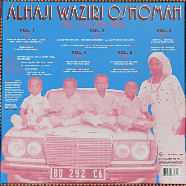 Waziri Oshomah - Vol. 1-5 (1978-1984) | Luaka Bop (6 80899 8007-1-6) - 2 Waziri Oshomah - Vol. 1-5 (1978-1984) | Luaka Bop (6 80899 8007-1-6) - 2