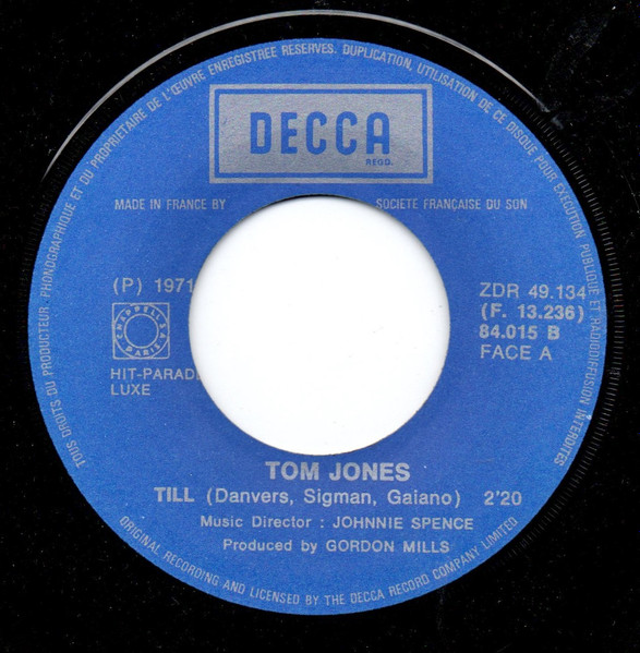 Tom Jones - Till | Decca (84.015) - 3