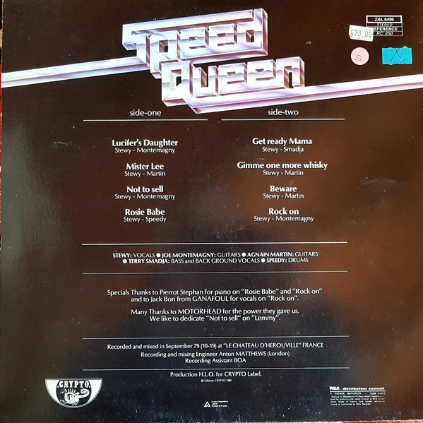 Speed Queen - Speed Queen | Crypto (ZAL 6496) - 2