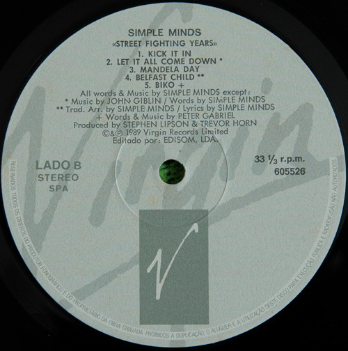Simple Minds - Street Fighting Years | Edisom, Lda. (605526) - 3