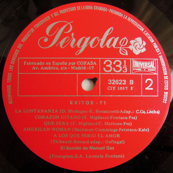 Manuel Gas - Exitos - 71 | Pergola (32623) - 4