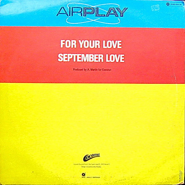 Airplay - For Your Love | Coconut (18.601 955.30) - 2