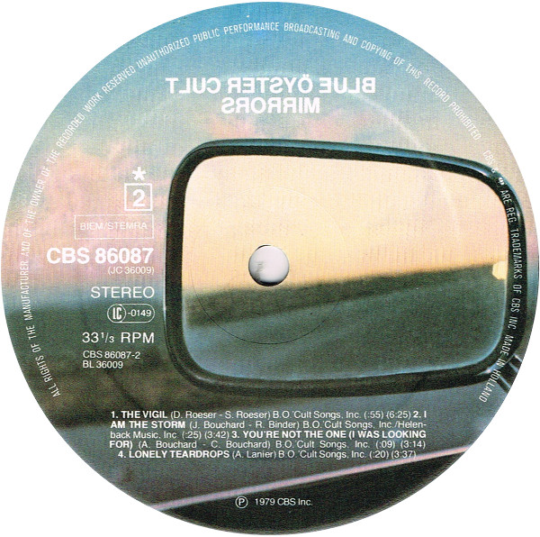 Blue Öyster Cult - Mirrors | CBS (CBS 86087) - 4