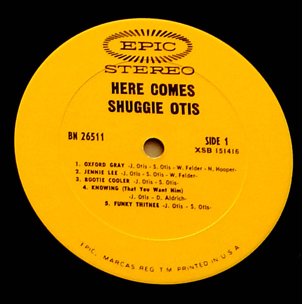 Shuggie Otis - Here Comes Shuggie Otis | Epic (BN 26511) - 3 Shuggie Otis - Here Comes Shuggie Otis | Epic (BN 26511) - 3