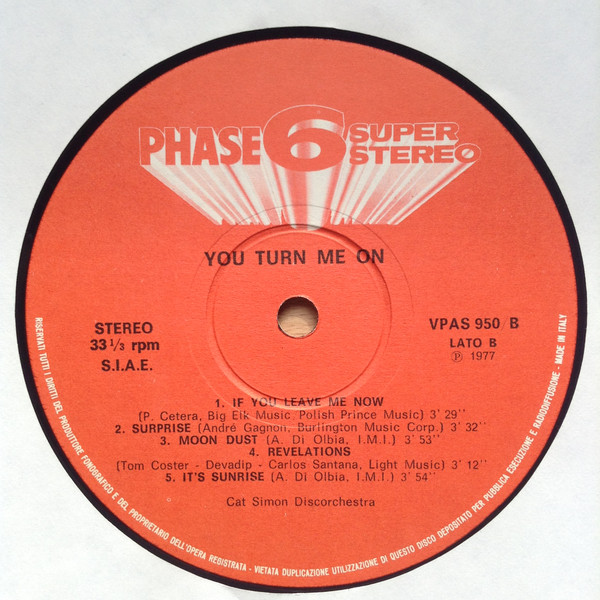Cat Simon Discorchestra - You Turn Me On | Phase 6 Super Stereo (VPAS 950) - 4 Cat Simon Discorchestra - You Turn Me On | Phase 6 Super Stereo (VPAS 950) - 4