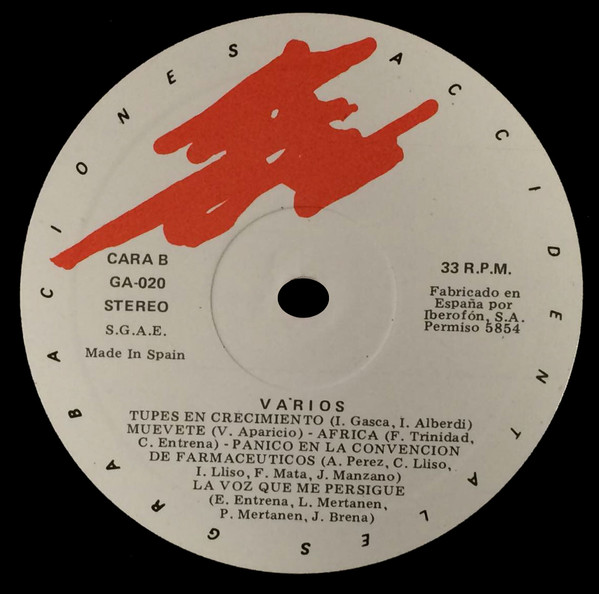 Various - Recopilacion - Vinilo | Grabaciones Accidentales (GA-020) - 4 Various - Recopilacion - Vinilo | Grabaciones Accidentales (GA-020) - 4