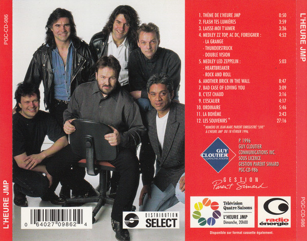 Jean-Marc Parent - L'Heure J.M.P. Vol. 1 [CD] | Guy Cloutier Communications (PGC-CD-986) - 2