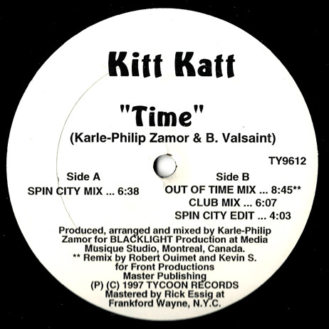 Kitt Katt - Time | Tycoon Records (TY-9612) - main