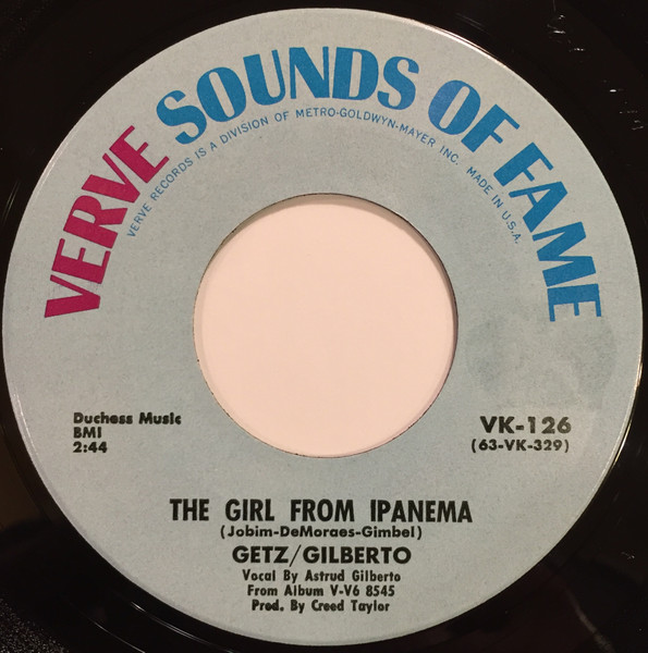 Stan Getz / João Gilberto - The Girl From Ipanema | Verve Records (VK-126) - main