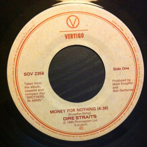 Dire Straits - Money For Nothing | Vertigo (SOV 2356) - 3
