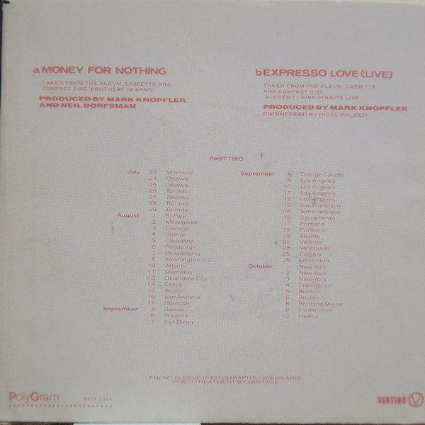 Dire Straits - Money For Nothing | Vertigo (SOV 2356) - 2