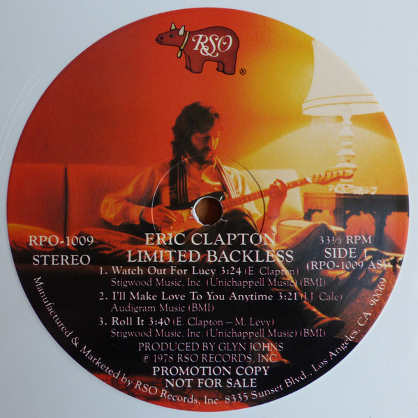 Eric Clapton - Limited Backless | RSO (RPO-1009) - 4