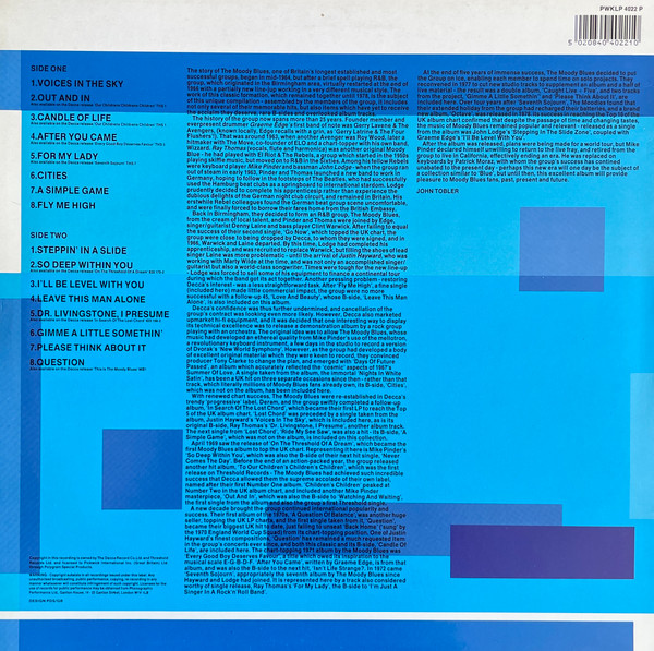 The Moody Blues - Blue | Pickwick Music (PWKLP 4022 P) - 2 The Moody Blues - Blue | Pickwick Music (PWKLP 4022 P) - 2