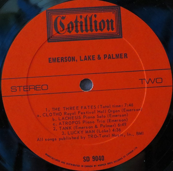 Emerson, Lake & Palmer - Emerson, Lake & Palmer | Cotillion (SD 9040) - 4