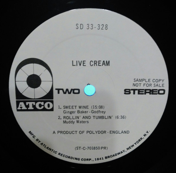 Cream - Live Cream | ATCO Records (SD 33-328) - 4 Cream - Live Cream | ATCO Records (SD 33-328) - 4