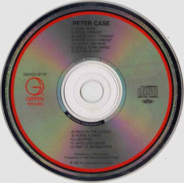 Peter Case = Peter Case - Peter Case = ピーター・ケイス | Geffen Records (32XD-812) - 4 Peter Case = Peter Case - Peter Case = ピーター・ケイス | Geffen Records (32XD-812) - 4