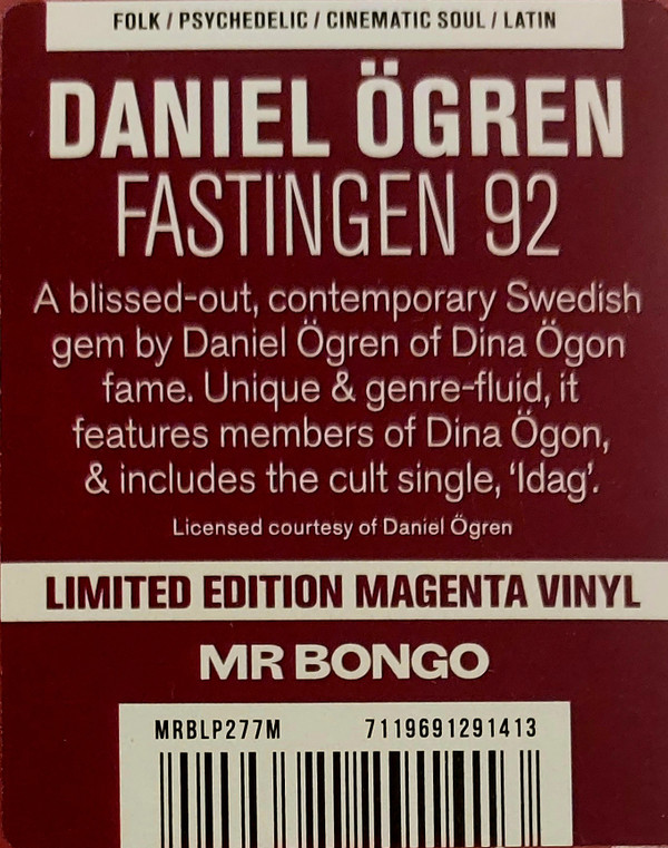 Daniel Ögren - Fastingen 92 | Mr Bongo (MRBLP277) - 3