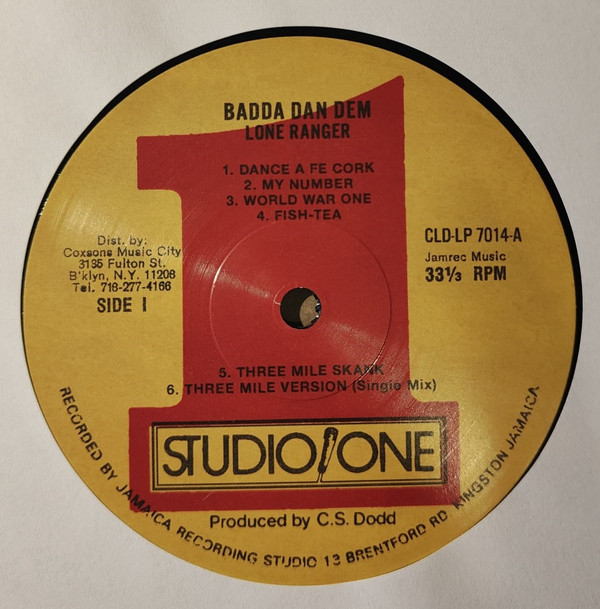 Lone Ranger - Badda Dan Dem | Studio One (CLD-LP 7014)