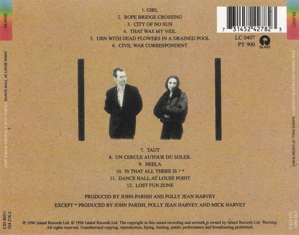 John Parish & PJ Harvey - Dance Hall At Louse Point | Island Records (CID 8051) - 2
