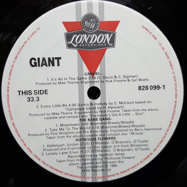 Various - Giant | London Records (828 099-1) - 3