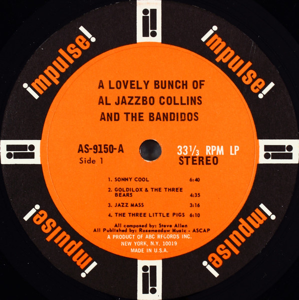 Al Jazzbo Collins - A Lovely Bunch Of Al Jazzbo Collins And The Bandidos | Impulse! (AS-9150) - 3