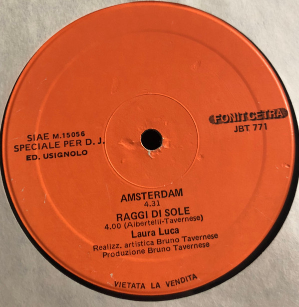 Umberto Balsamo / Laura Luca - Mai Più / Vivi Come Vuoi / Amsterdam / Raggi Di Sole | Fonit Cetra (JBT 771) - 2 Umberto Balsamo / Laura Luca - Mai Più / Vivi Come Vuoi / Amsterdam / Raggi Di Sole | Fonit Cetra (JBT 771) - 2