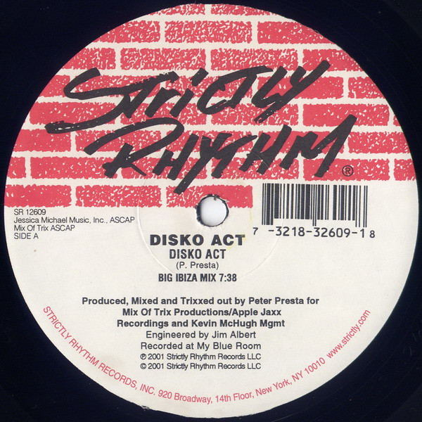 Peter Presta - Disko Act | Strictly Rhythm (SR 12609) - main