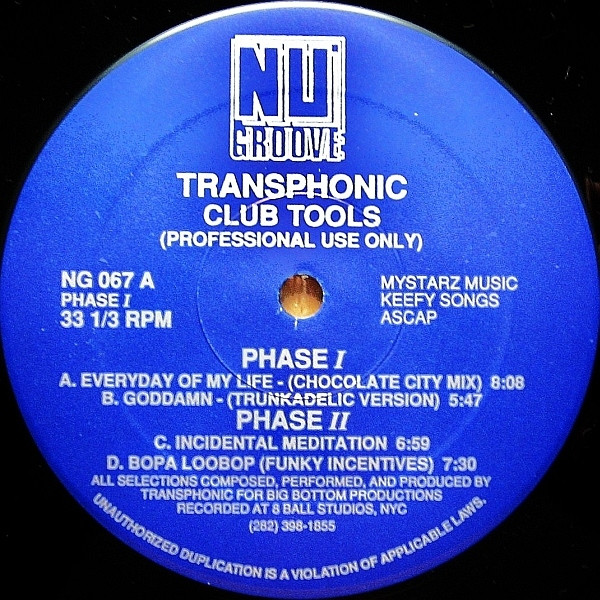 Transphonic - Club Tools | Nu Groove Records (NG 067) - main Transphonic - Club Tools | Nu Groove Records (NG 067) - main