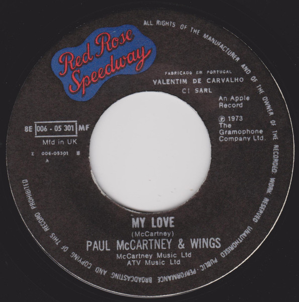 Wings - My Love | Parlophone (8E 006-05 301 MF) - 3