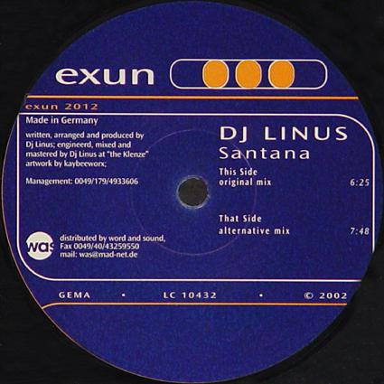 DJ Linus - Santana | Exun (EXUN 2012) - 2