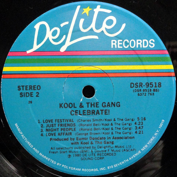 Kool & The Gang - Celebrate! | De-Lite Records (DSR 9518) - 4 Kool & The Gang - Celebrate! | De-Lite Records (DSR 9518) - 4