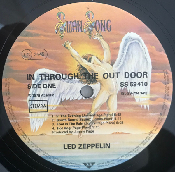 Led Zeppelin - In Through The Out Door | Swan Song (SS 59 410) - 4 Led Zeppelin - In Through The Out Door | Swan Song (SS 59 410) - 4