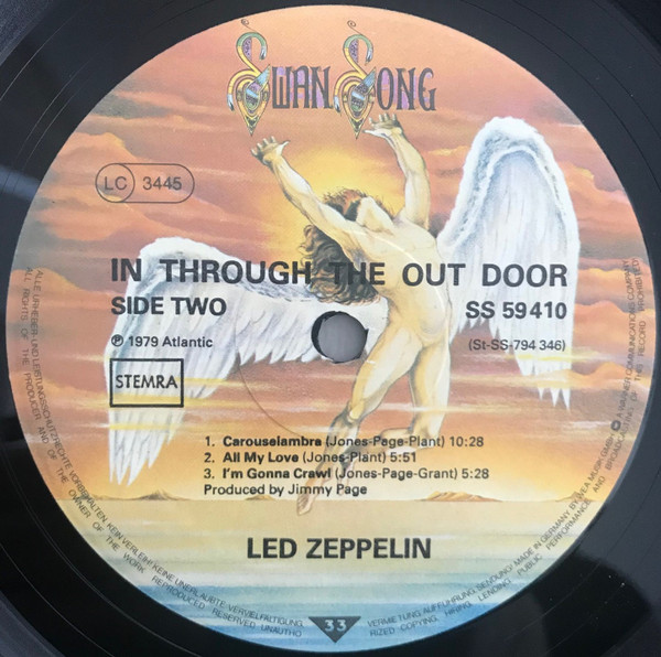 Led Zeppelin - In Through The Out Door | Swan Song (SS 59 410) - 3 Led Zeppelin - In Through The Out Door | Swan Song (SS 59 410) - 3