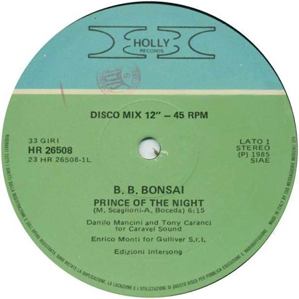 B.B. Bonsai - Prince Of The Night | Holly Records (HR 26508) - 3 B.B. Bonsai - Prince Of The Night | Holly Records (HR 26508) - 3