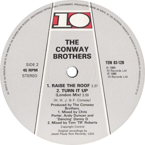 The Conway Brothers - Raise The Roof | 10 Records (TEN 83-12) - 4 The Conway Brothers - Raise The Roof | 10 Records (TEN 83-12) - 4