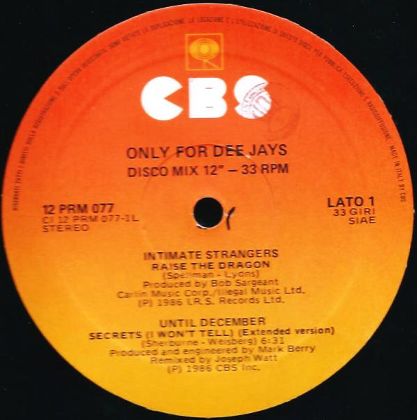 Various - Only For Dee Jays | CBS (12 PRM 077) - 2 Various - Only For Dee Jays | CBS (12 PRM 077) - 2
